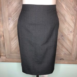 Ann Taylor grey suit pencil skirt size 4P
